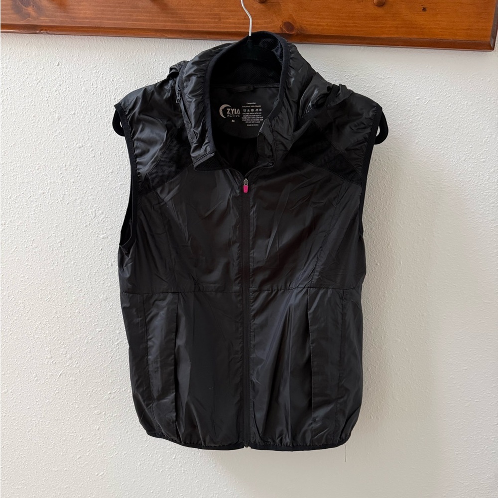 ZYIA Black Hooded Vest